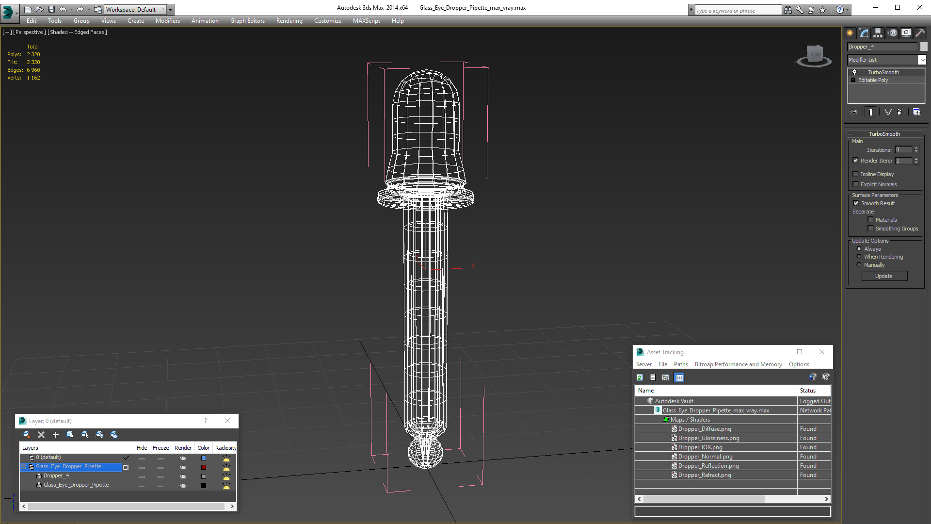 3D model Glass Eye Dropper Pipette