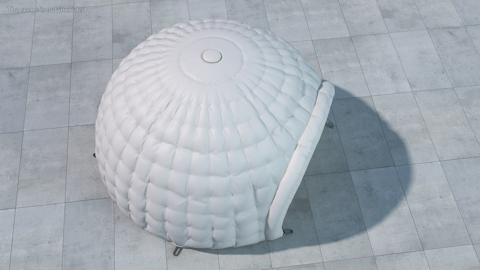 Inflatable Igloo Tent White 3D