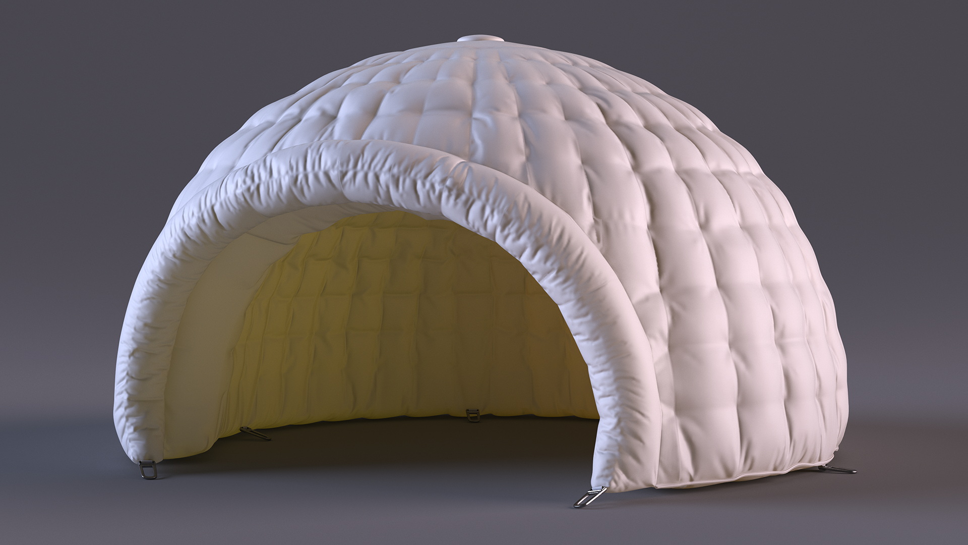 Inflatable Igloo Tent White 3D