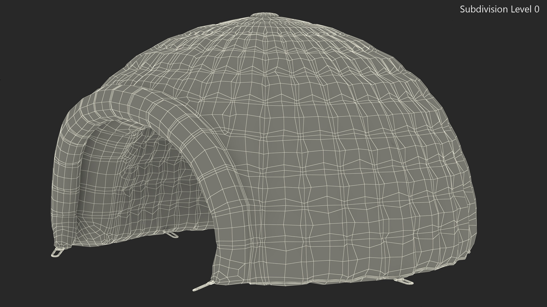Inflatable Igloo Tent White 3D