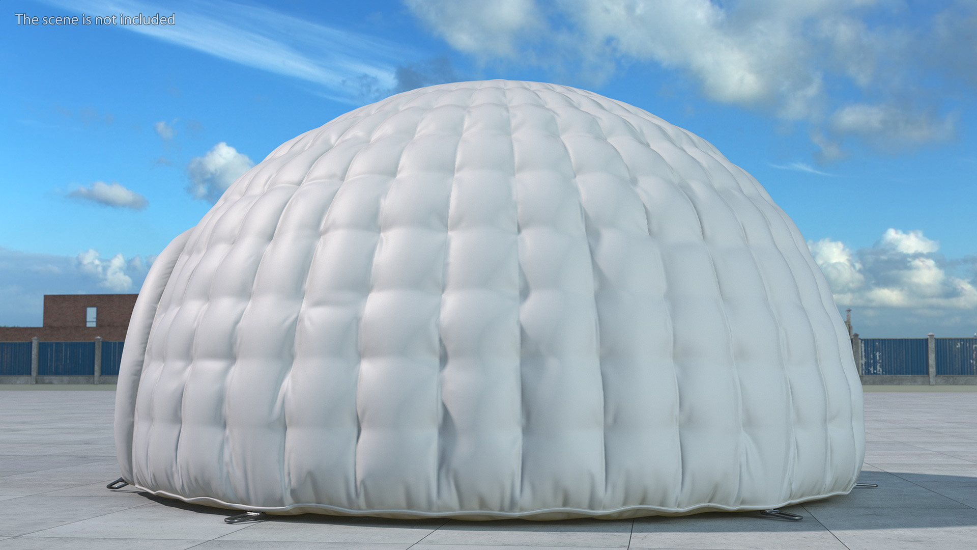 Inflatable Igloo Tent White 3D