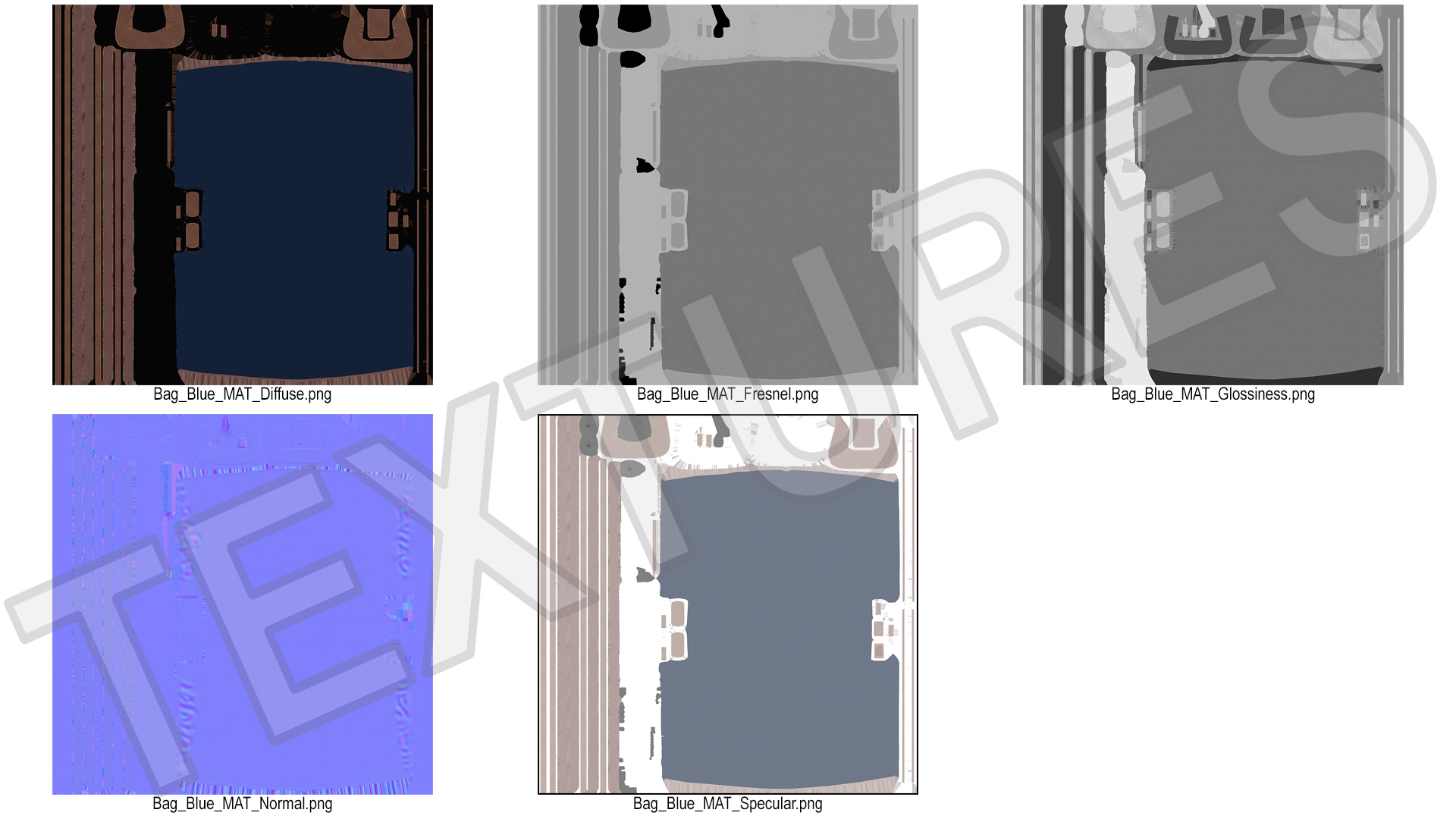 3D model Travel Bag LONGCHAMP Blue