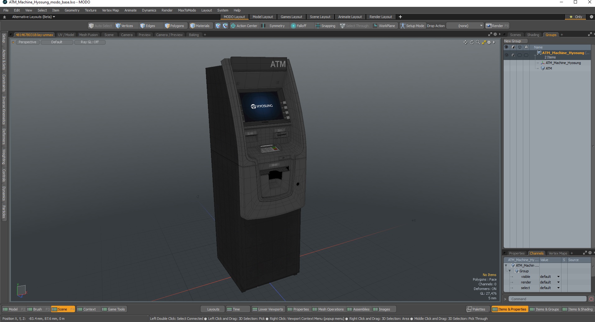 ATM Machine Hyosung 3D model