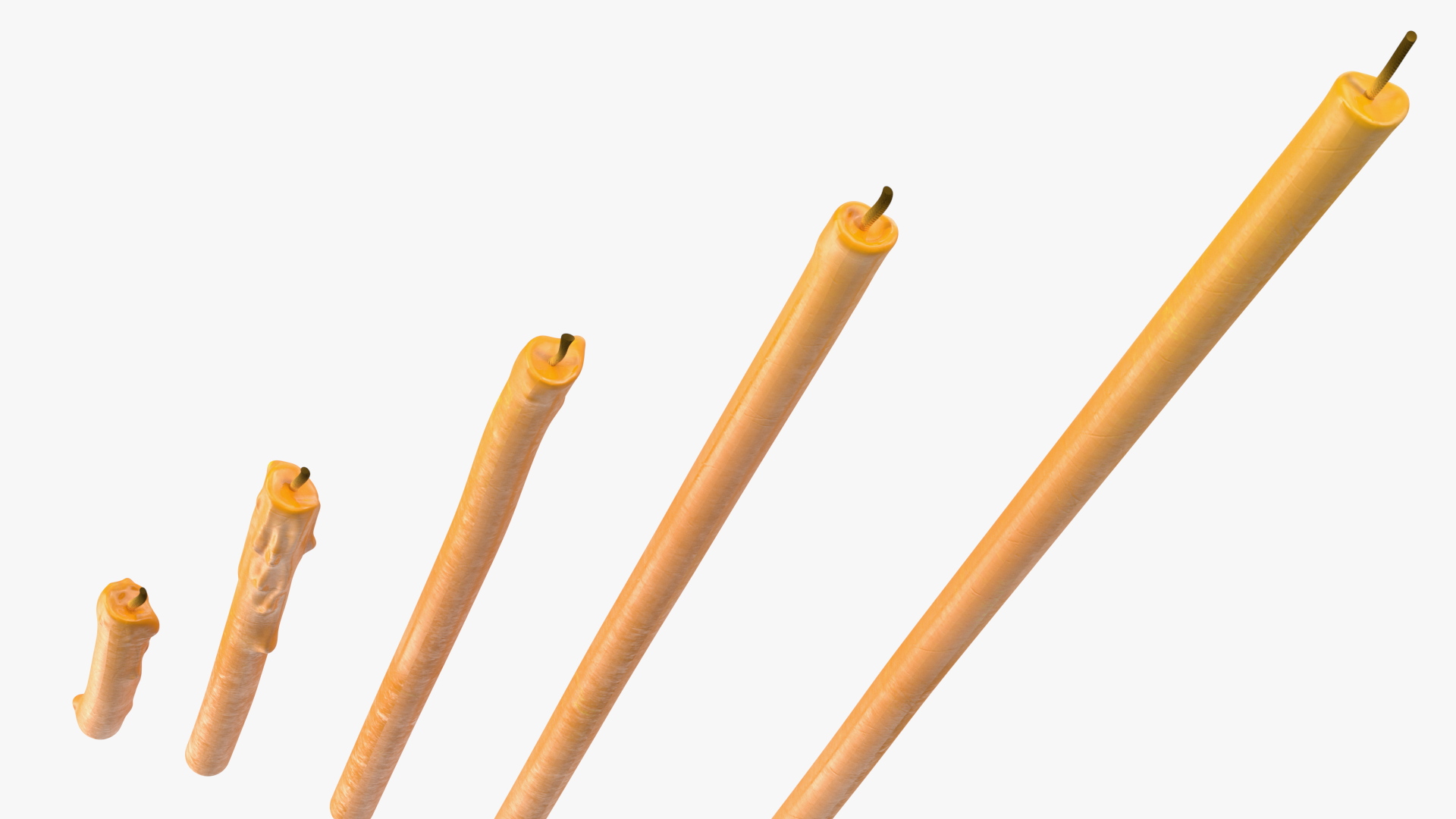 Orthodox Church Wax Candles 3D