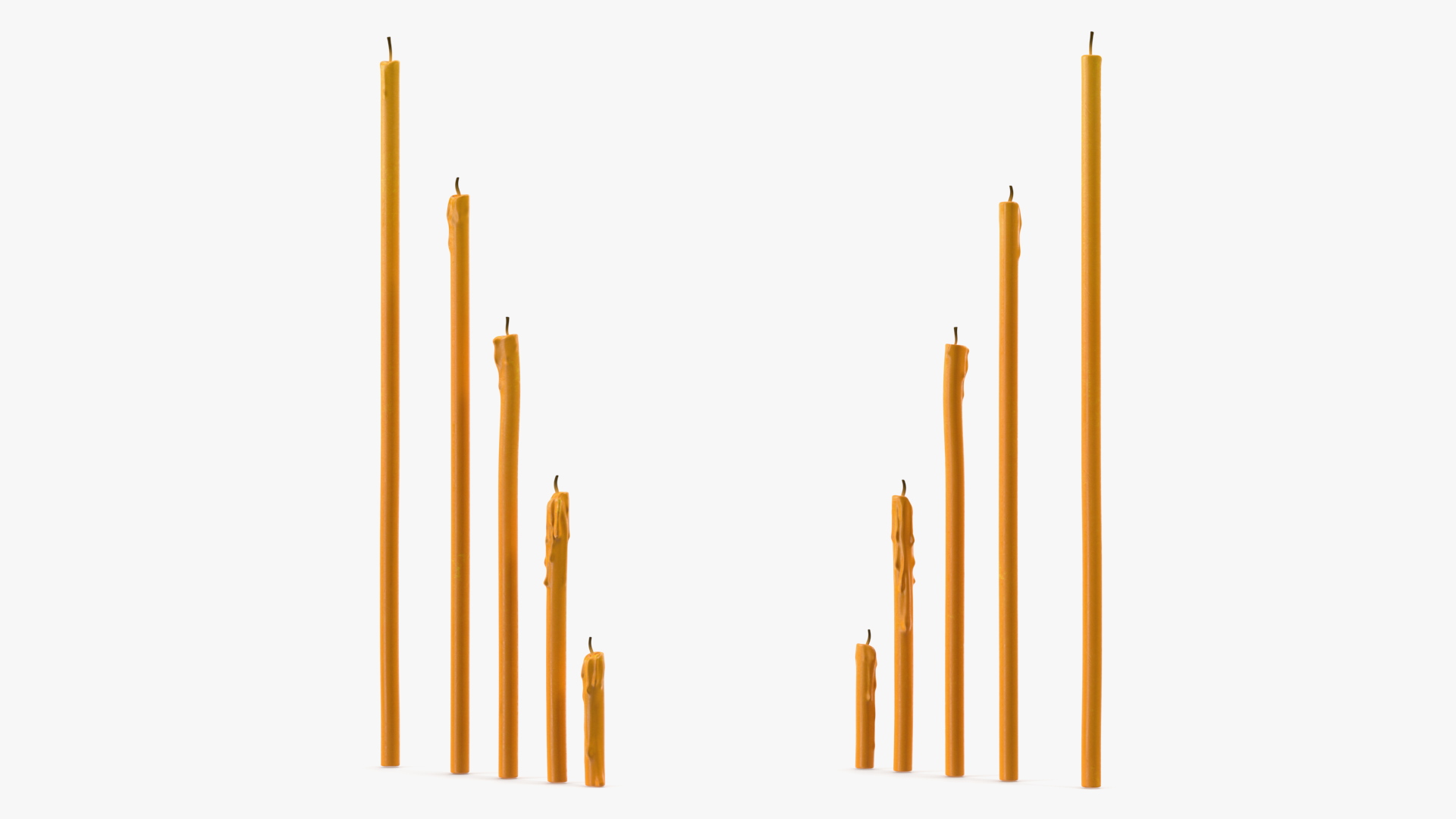 Orthodox Church Wax Candles 3D
