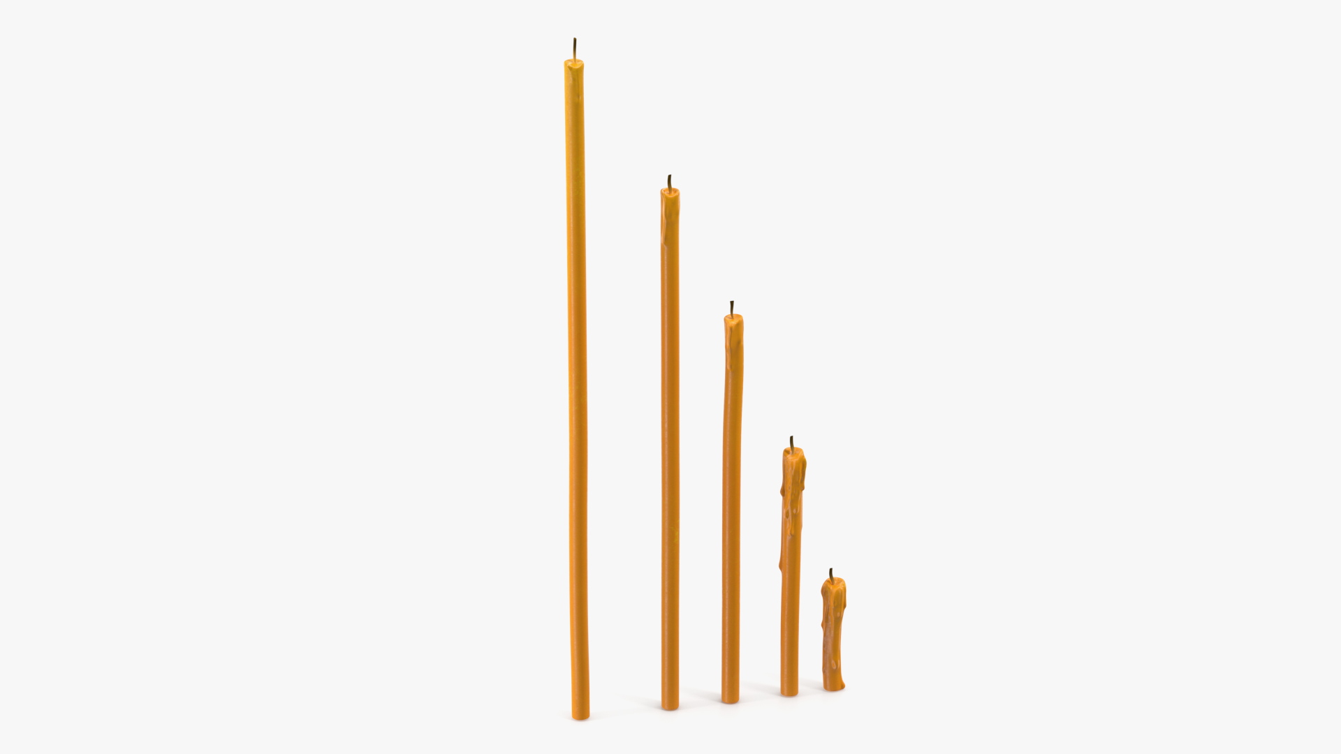 Orthodox Church Wax Candles 3D