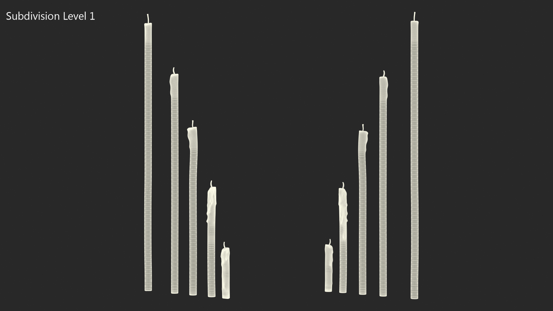 Orthodox Church Wax Candles 3D
