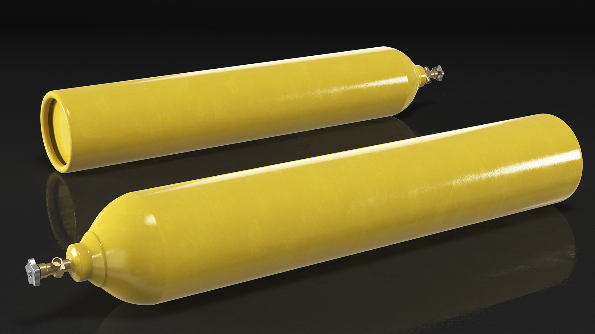 Oxygen Gas Cylinder 3D model