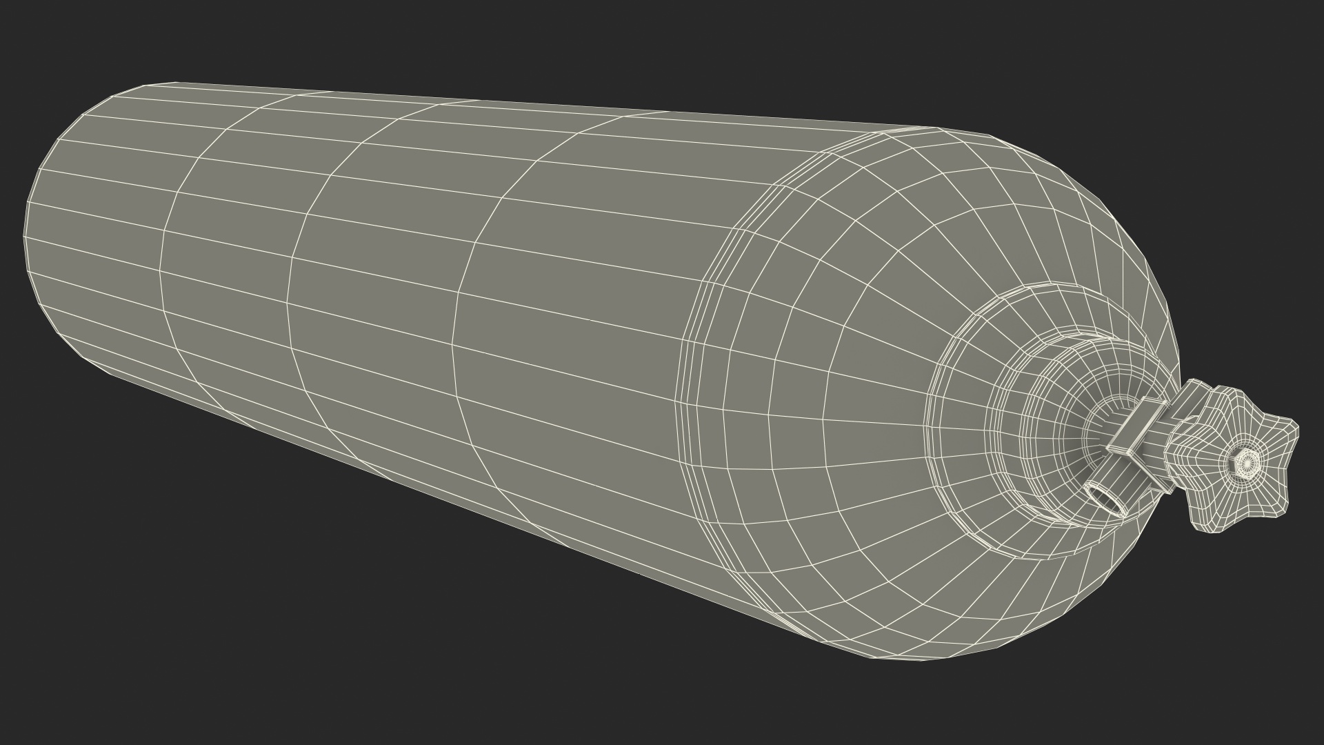 Oxygen Gas Cylinder 3D model