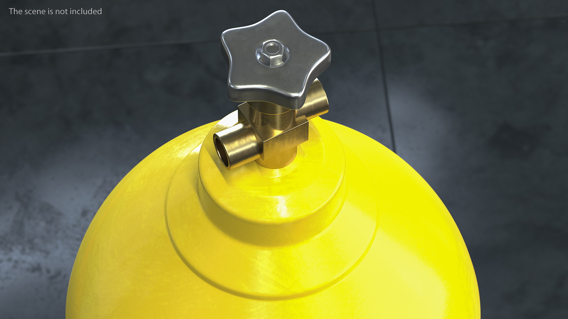 Oxygen Gas Cylinder 3D model