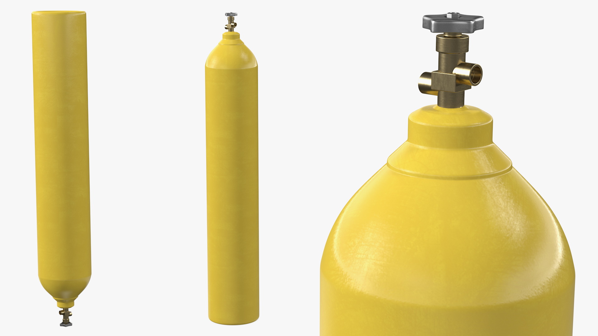 Oxygen Gas Cylinder 3D model