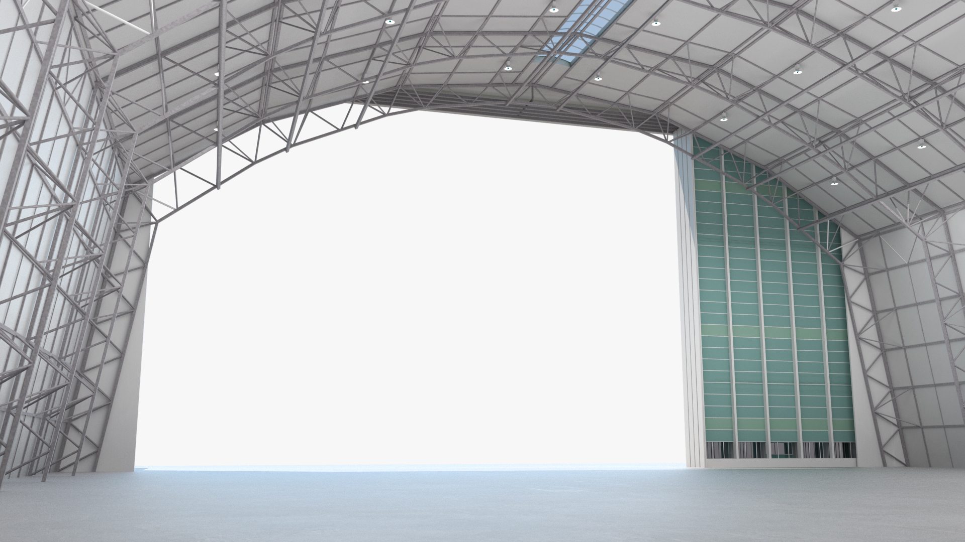 3D Friedrichshafen Zeppelin Hangar Rigged model