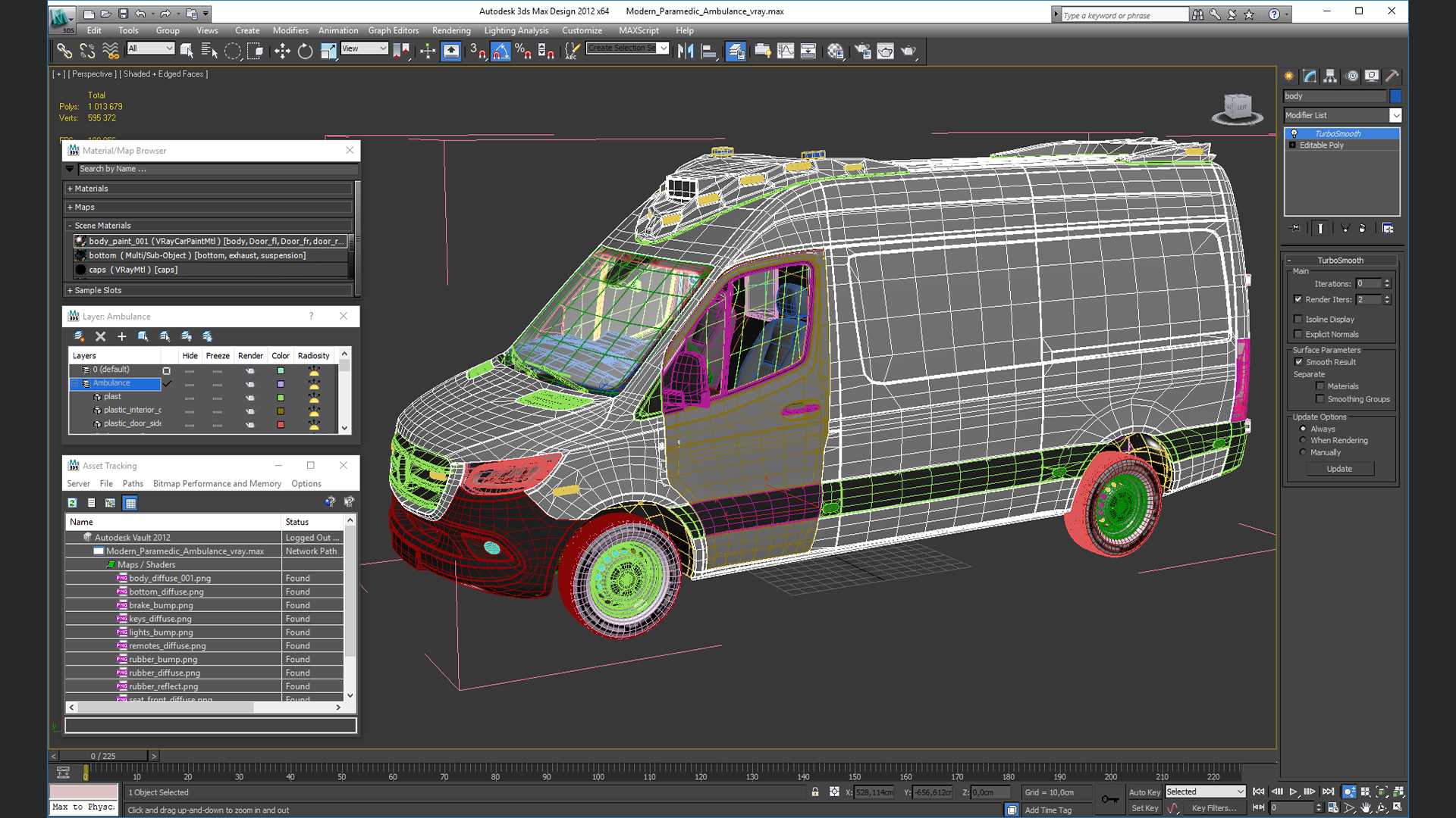 3D Modern Paramedic Ambulance