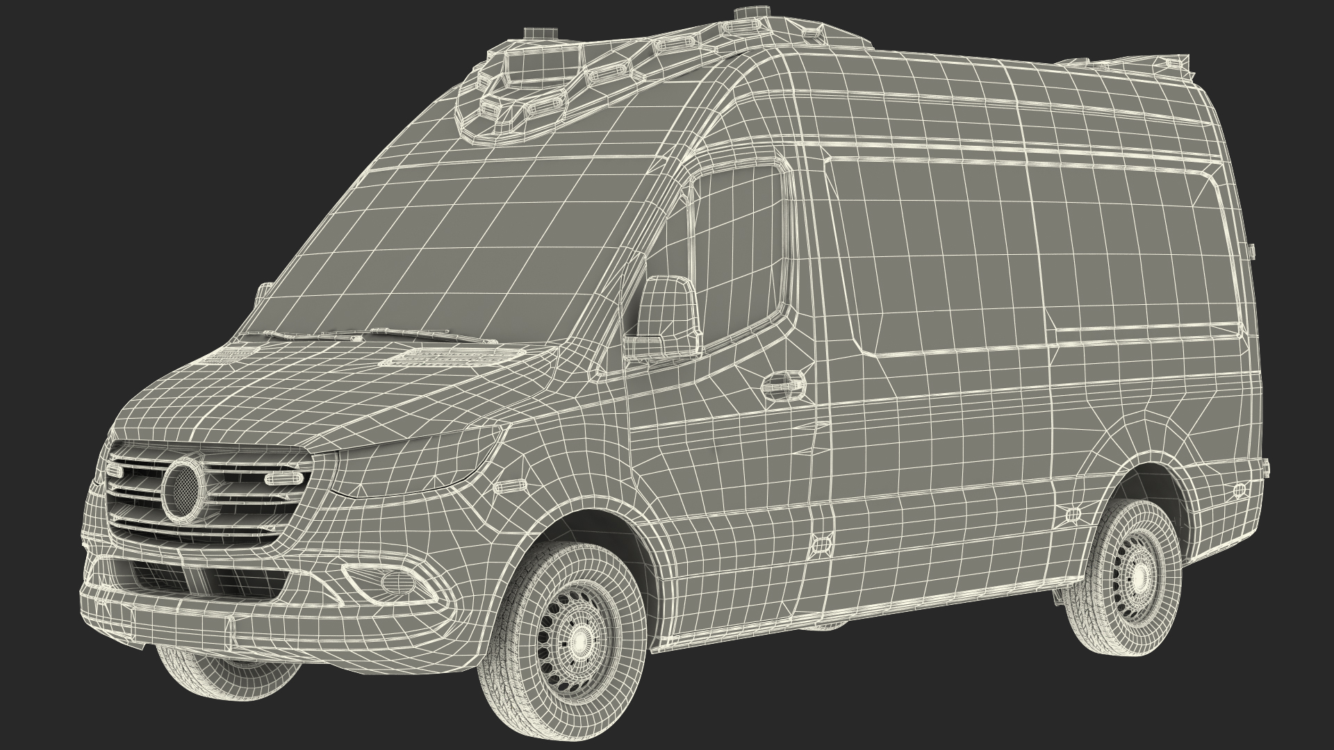 3D Modern Paramedic Ambulance