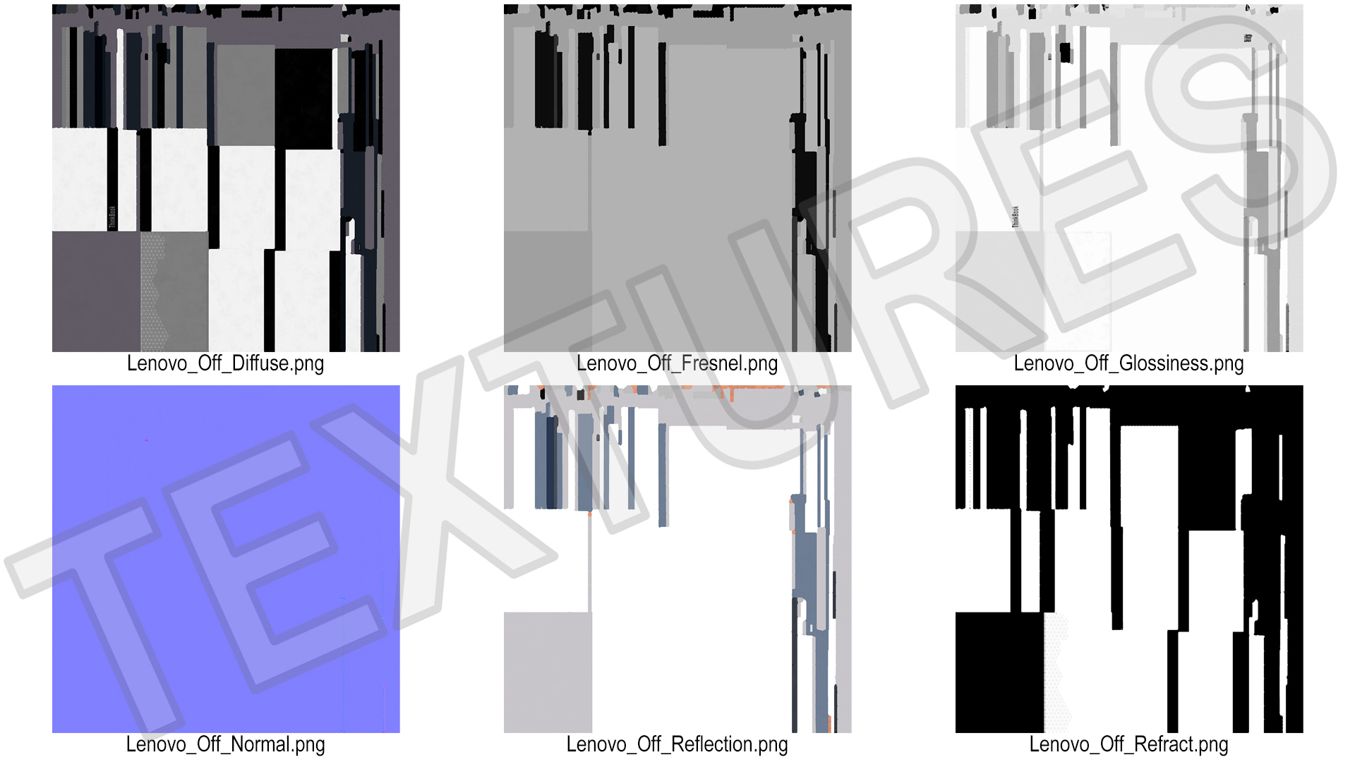 3D Lenovo Transparent Display Laptop model