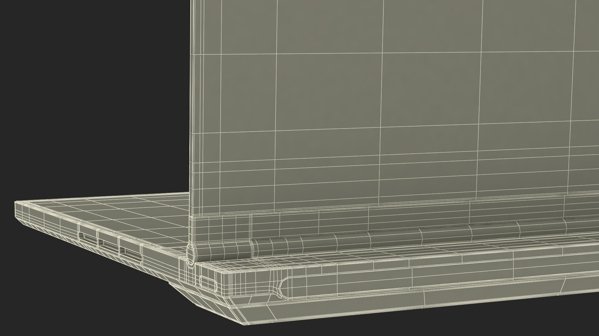 3D Lenovo Transparent Display Laptop model