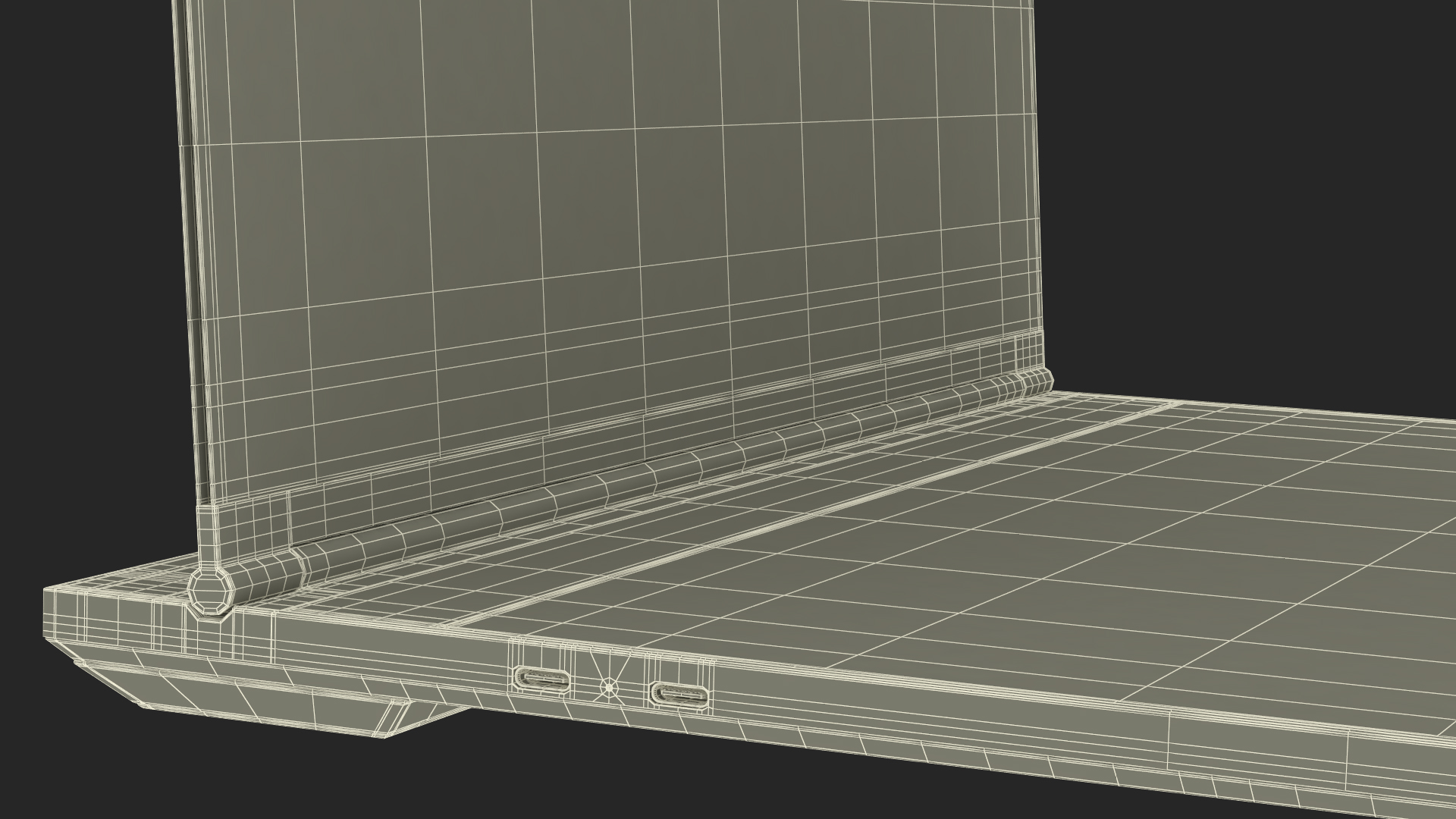 3D Lenovo Transparent Display Laptop model