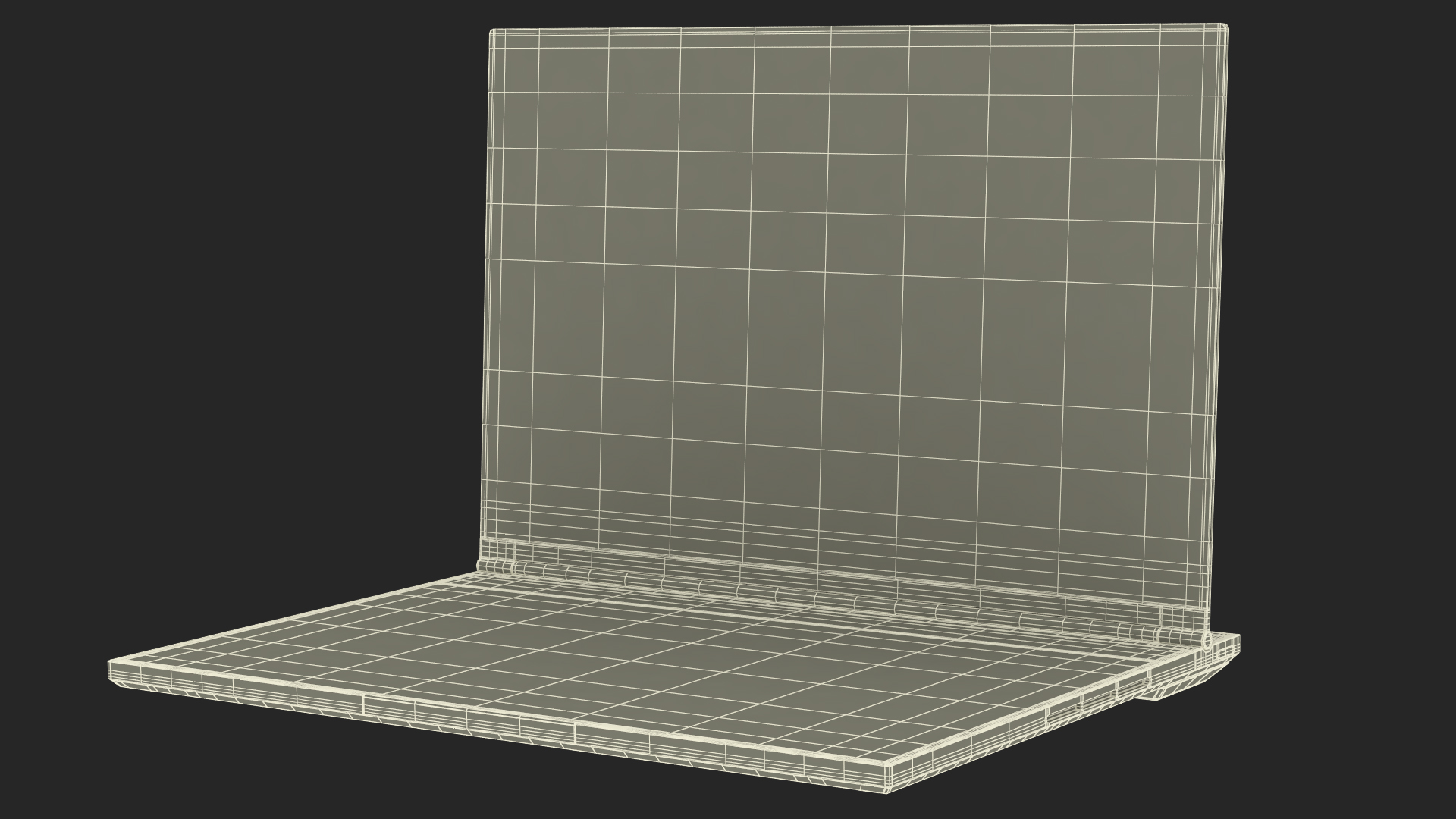 3D Lenovo Transparent Display Laptop model