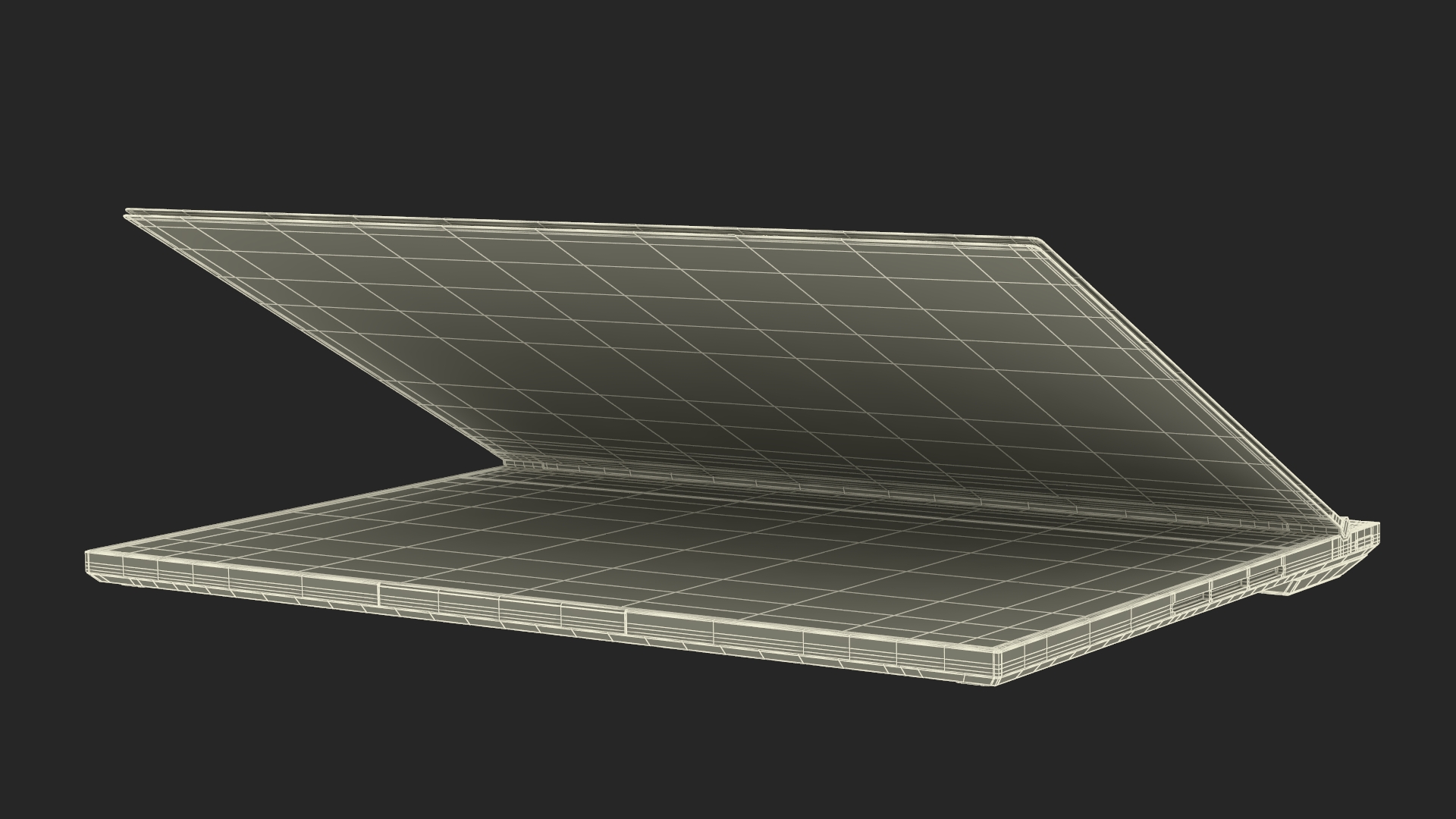 3D Lenovo Transparent Display Laptop model