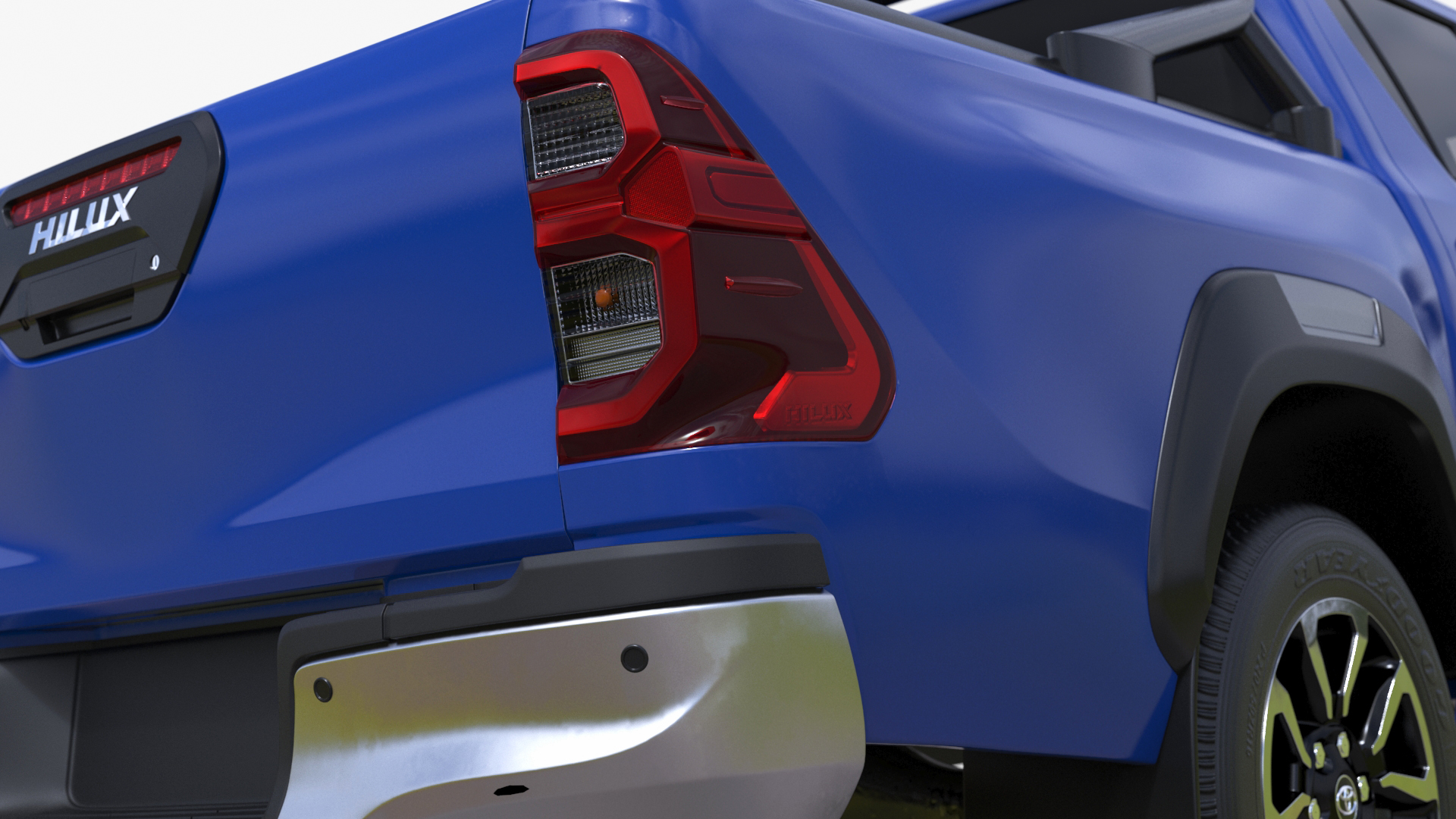 Toyota Hilux 2022 Blue 3D