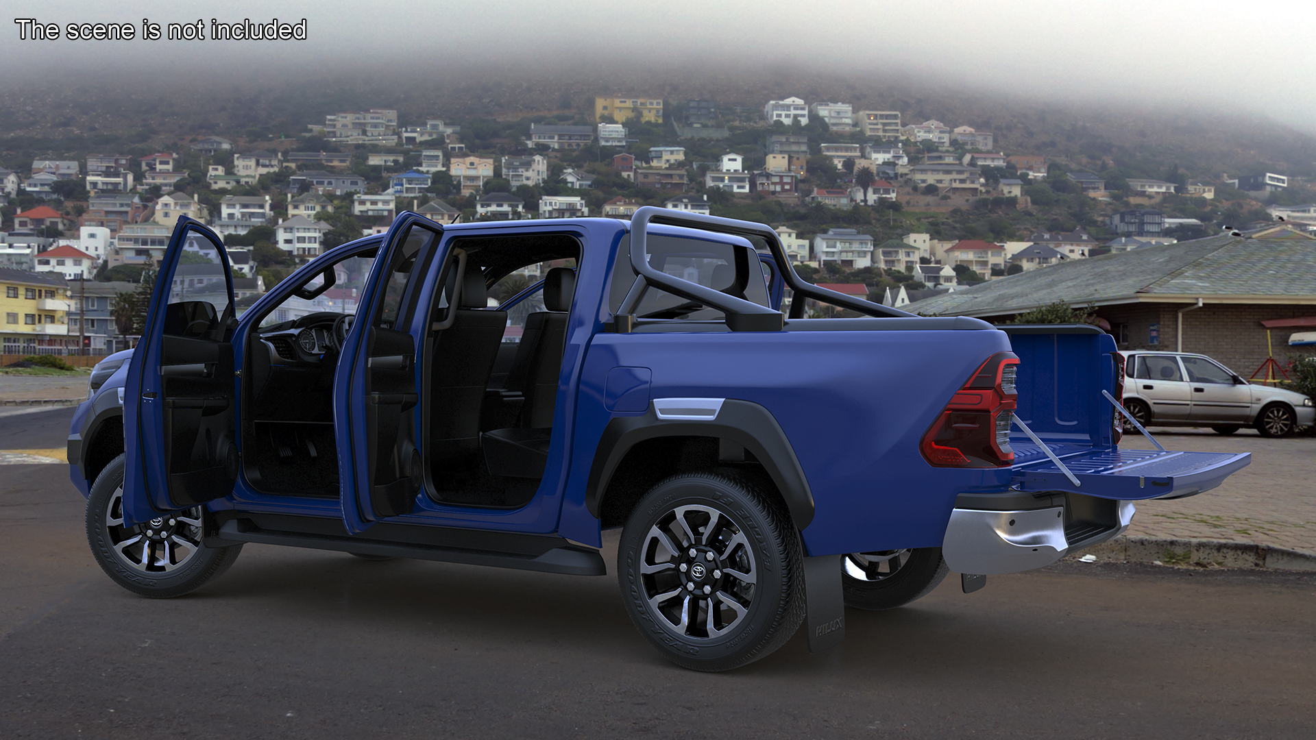 Toyota Hilux 2022 Blue 3D