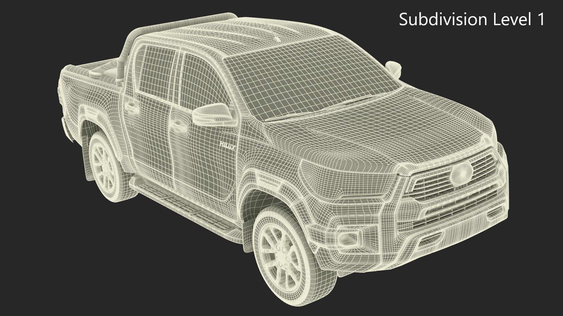 Toyota Hilux 2022 Blue 3D