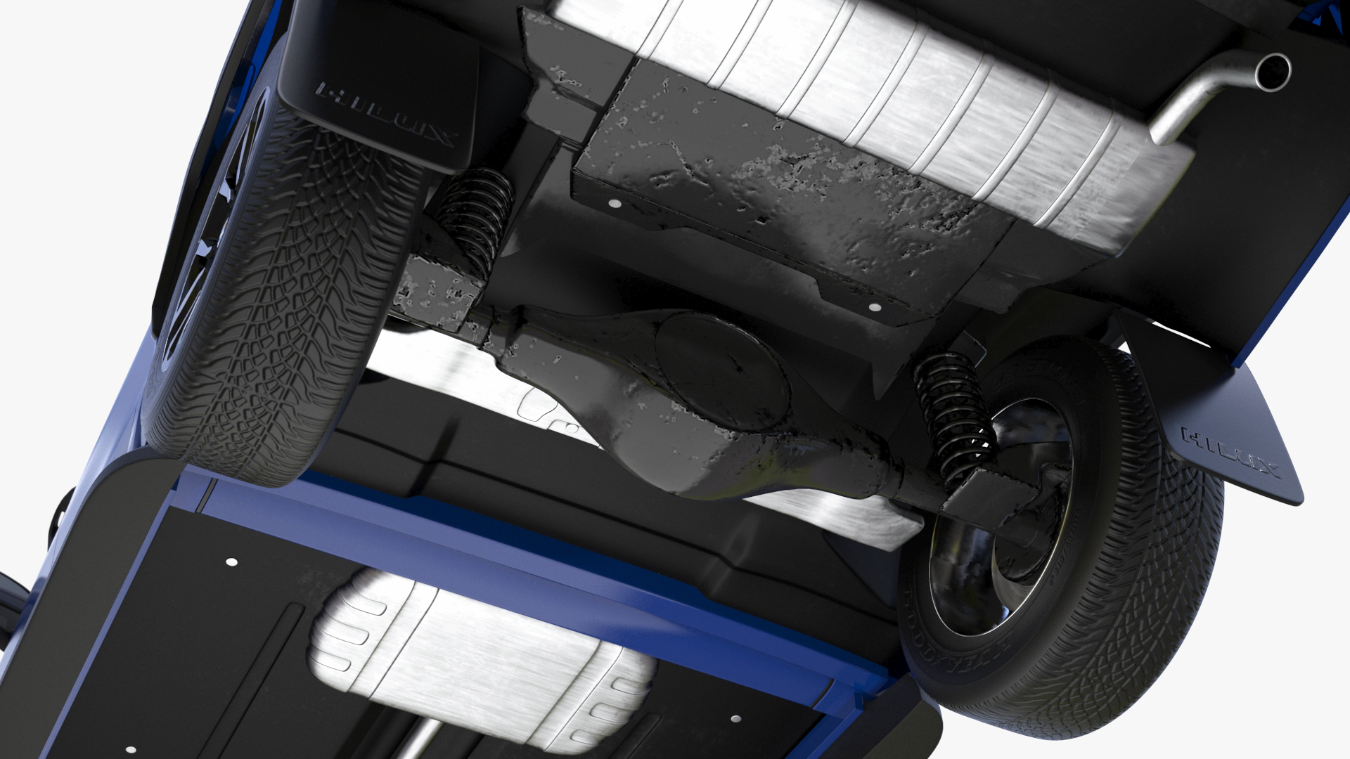 Toyota Hilux 2022 Blue 3D