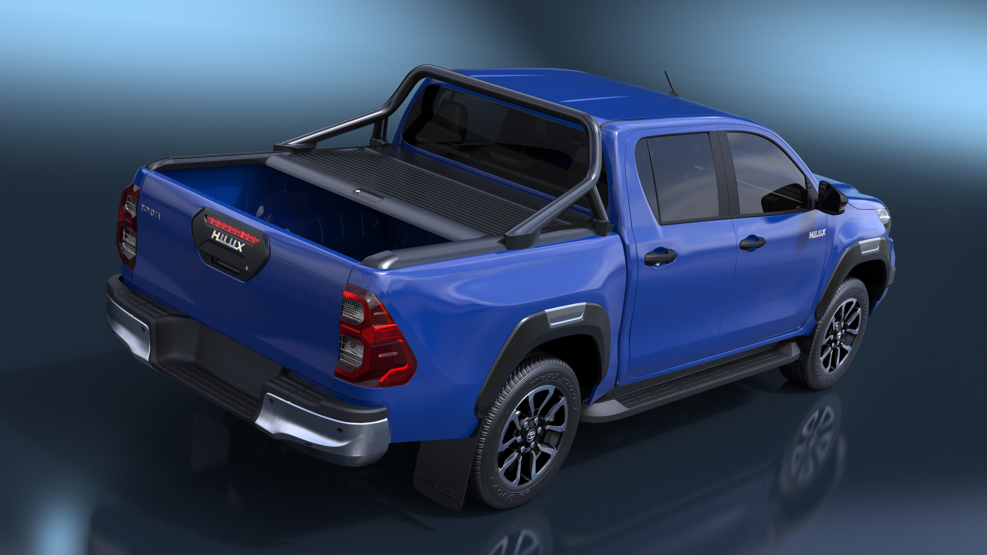 Toyota Hilux 2022 Blue 3D