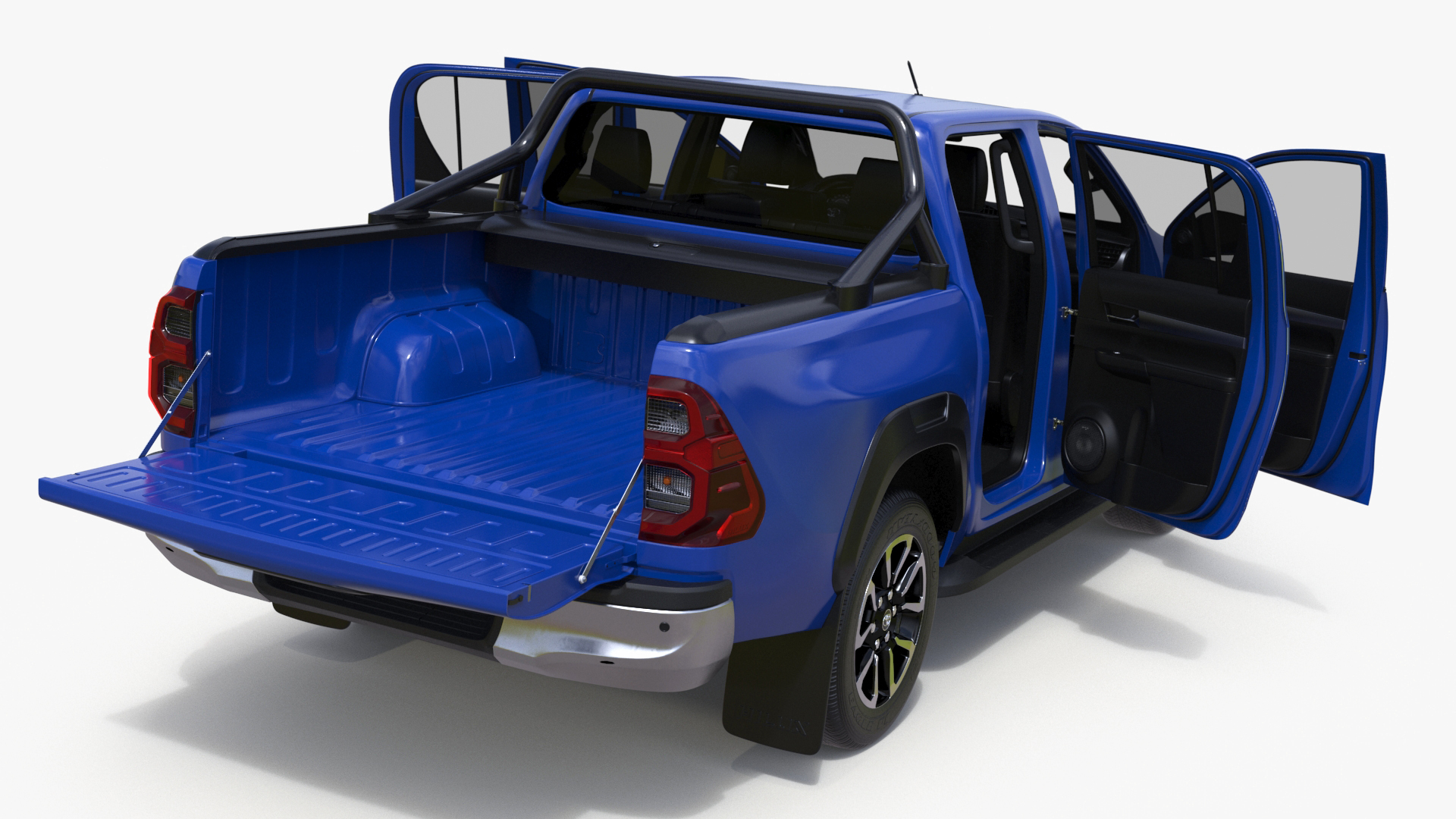 Toyota Hilux 2022 Blue 3D