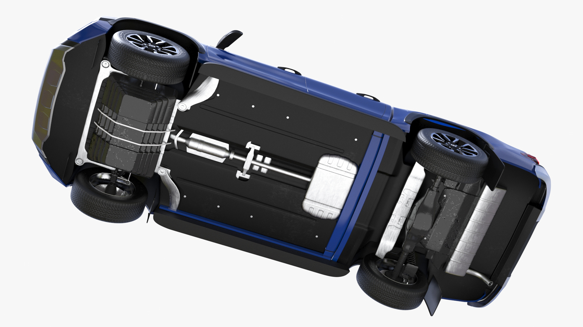 Toyota Hilux 2022 Blue 3D