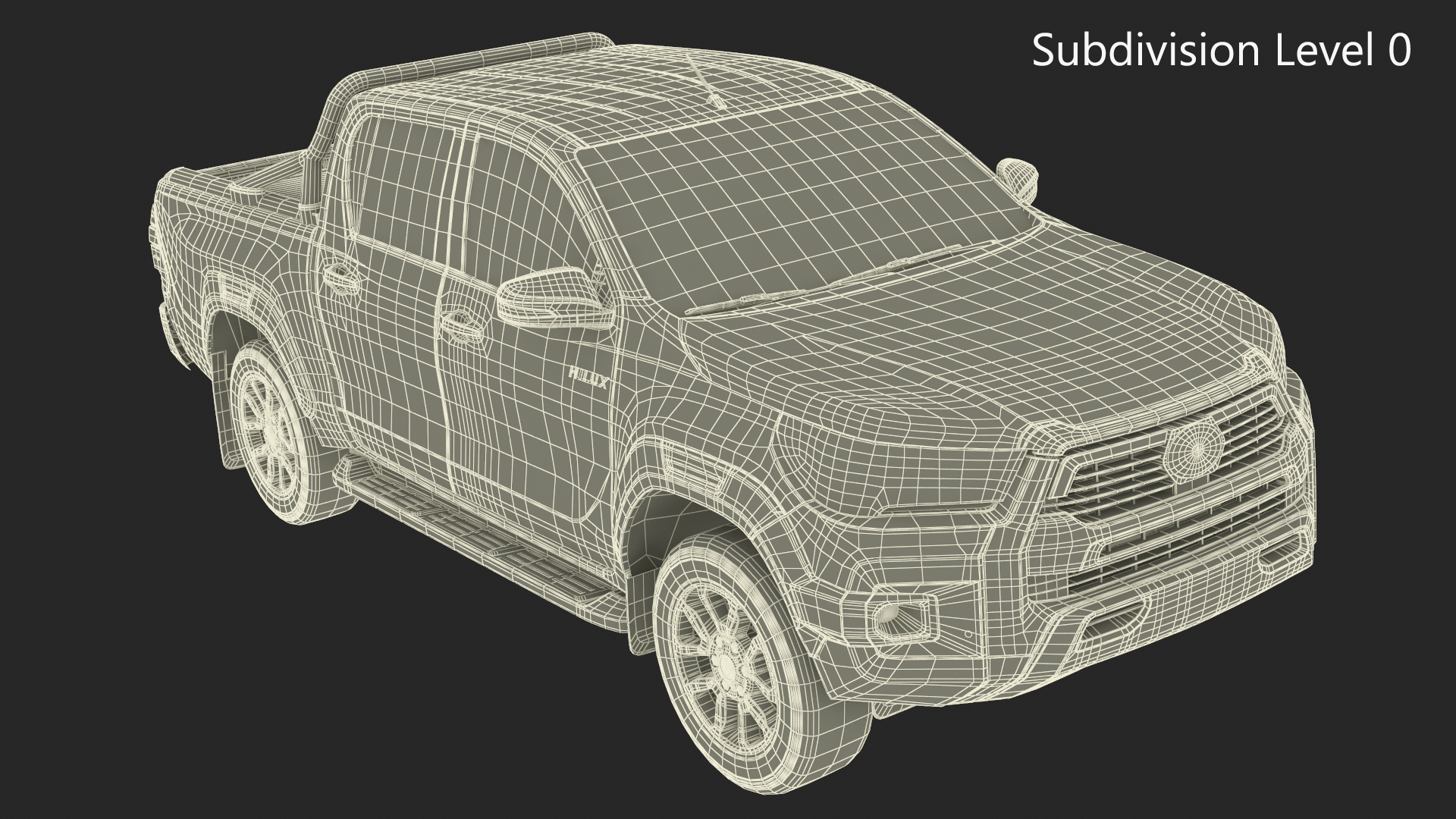 Toyota Hilux 2022 Blue 3D