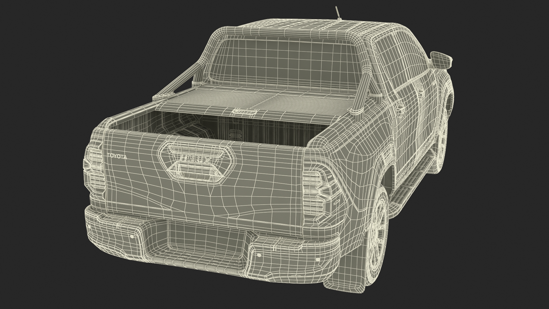 Toyota Hilux 2022 Blue 3D