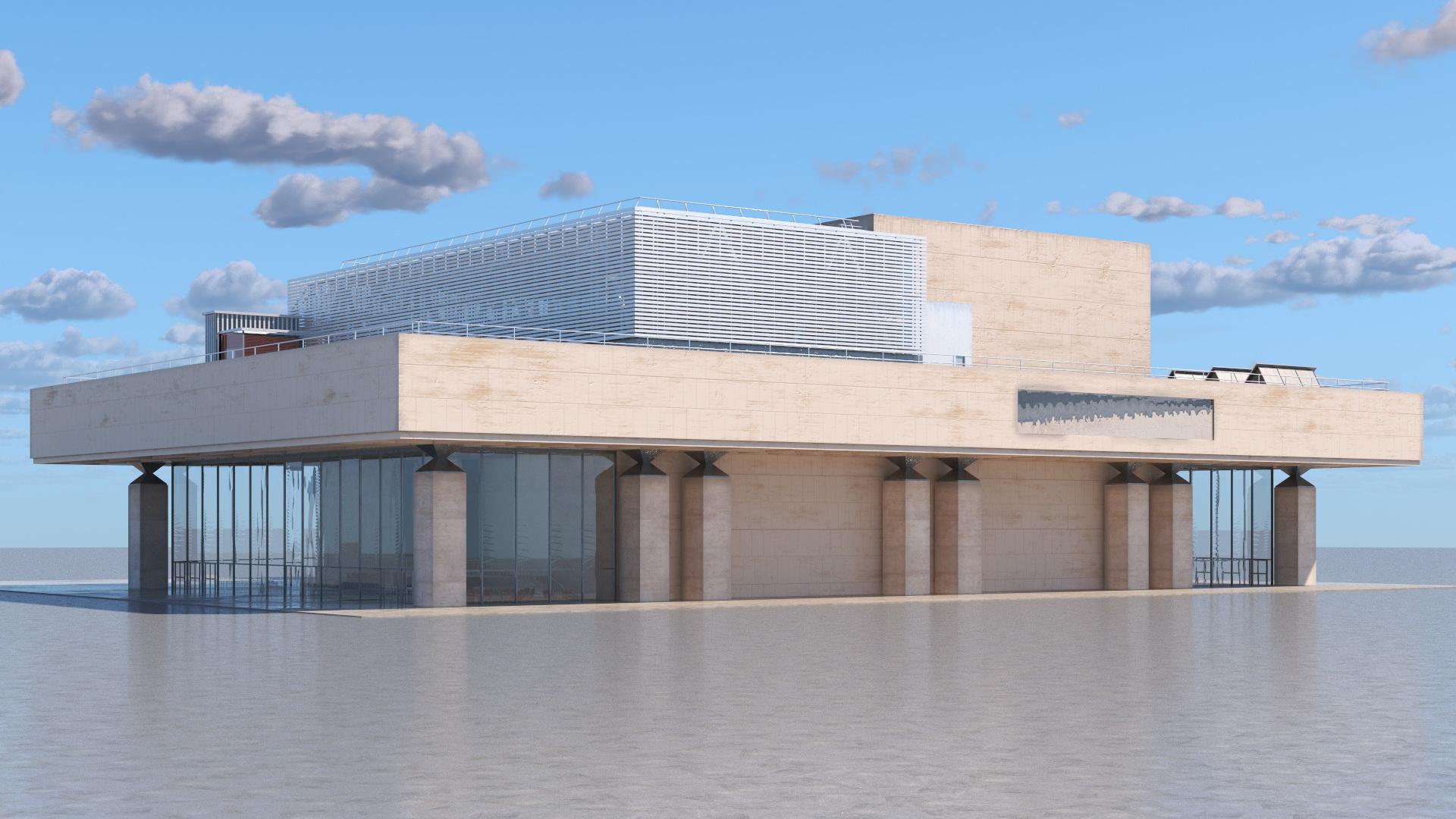 3D Vivian Beaumont Theater model