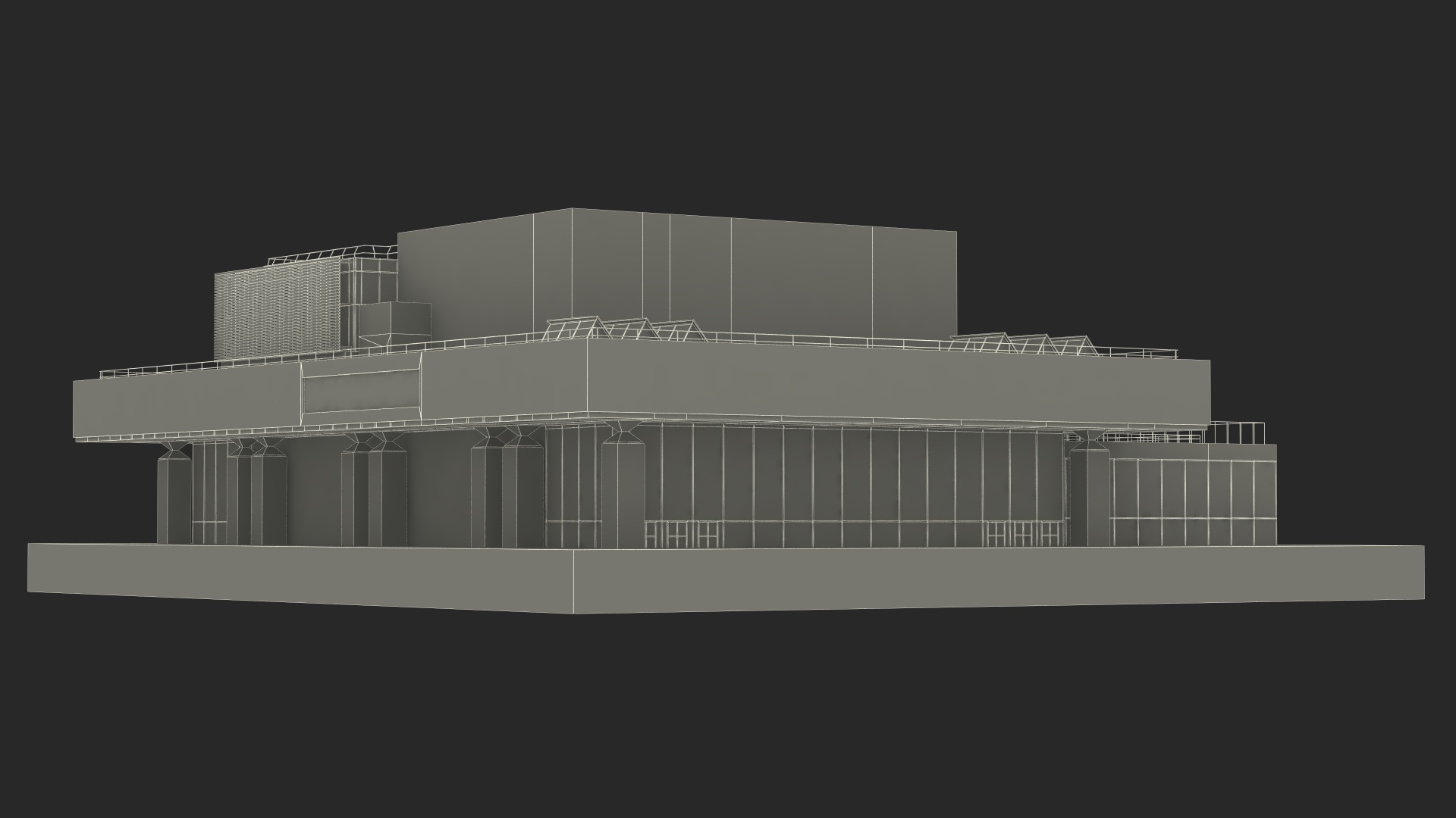 3D Vivian Beaumont Theater model