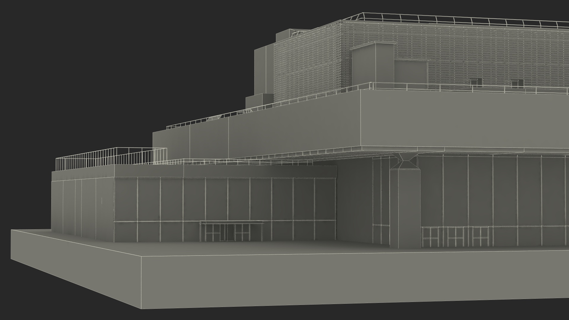 3D Vivian Beaumont Theater model