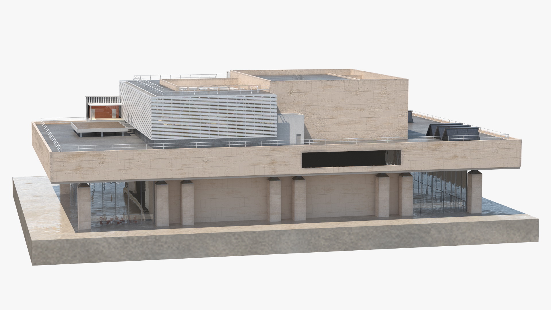 3D Vivian Beaumont Theater model