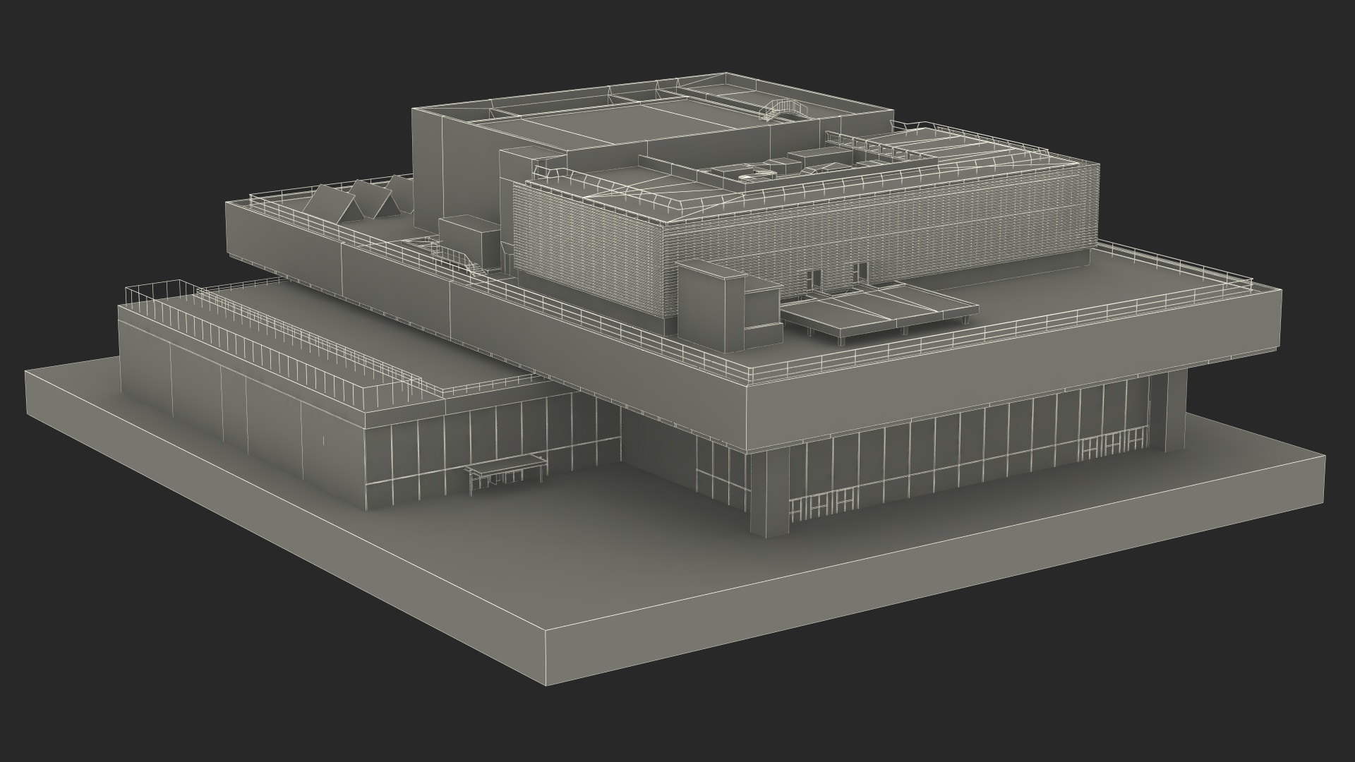 3D Vivian Beaumont Theater model
