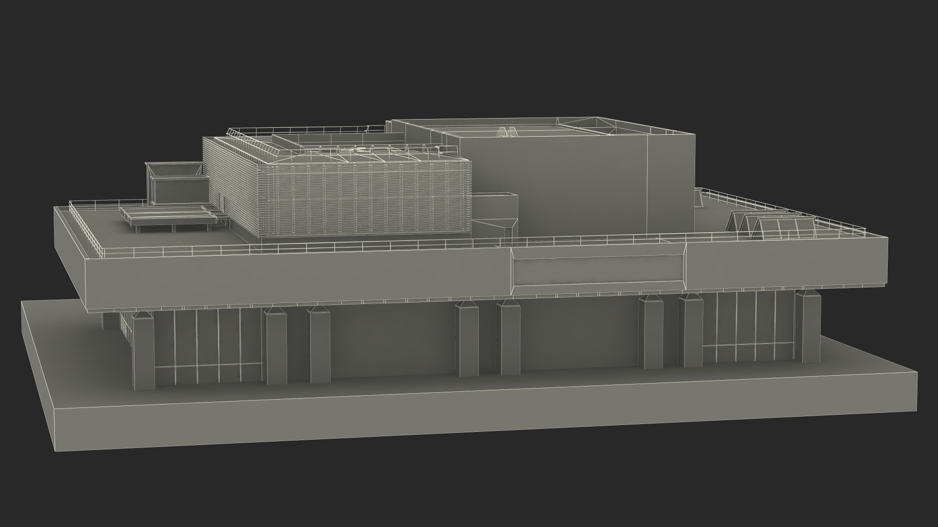 3D Vivian Beaumont Theater model