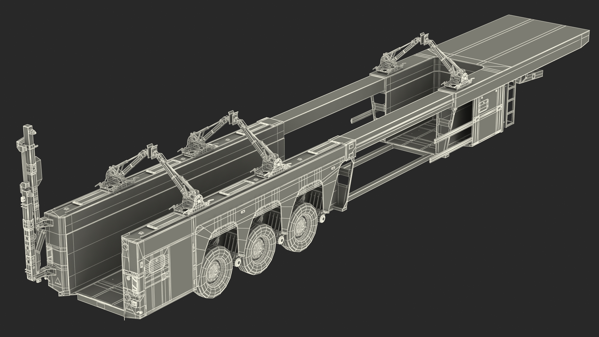 Faymonville Prefamax ILO 3 Innenlader Semi Trailer Rigged 3D