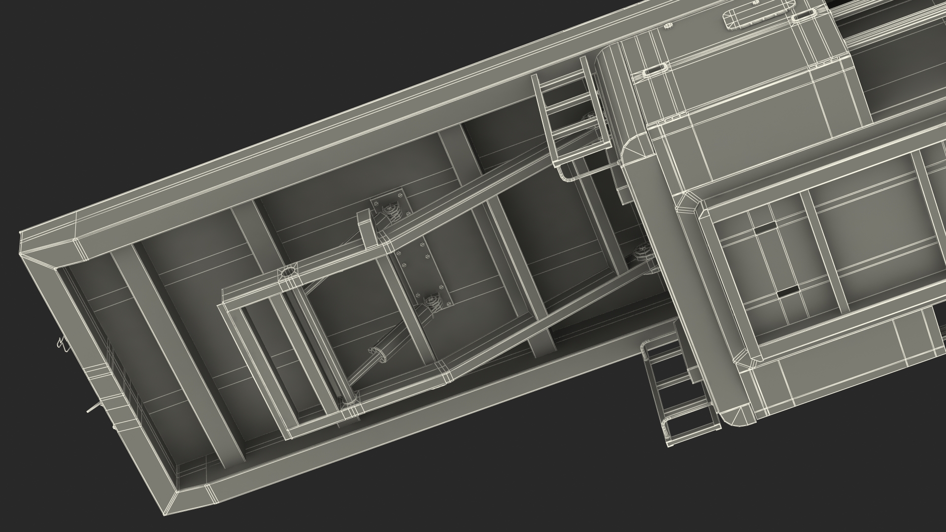 Faymonville Prefamax ILO 3 Innenlader Semi Trailer Rigged 3D