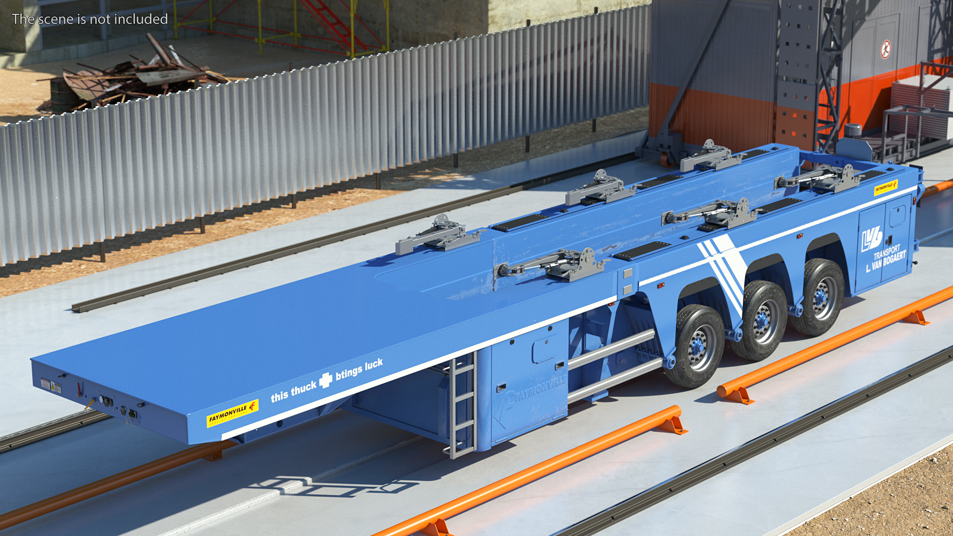 Faymonville Prefamax ILO 3 Innenlader Semi Trailer Rigged 3D