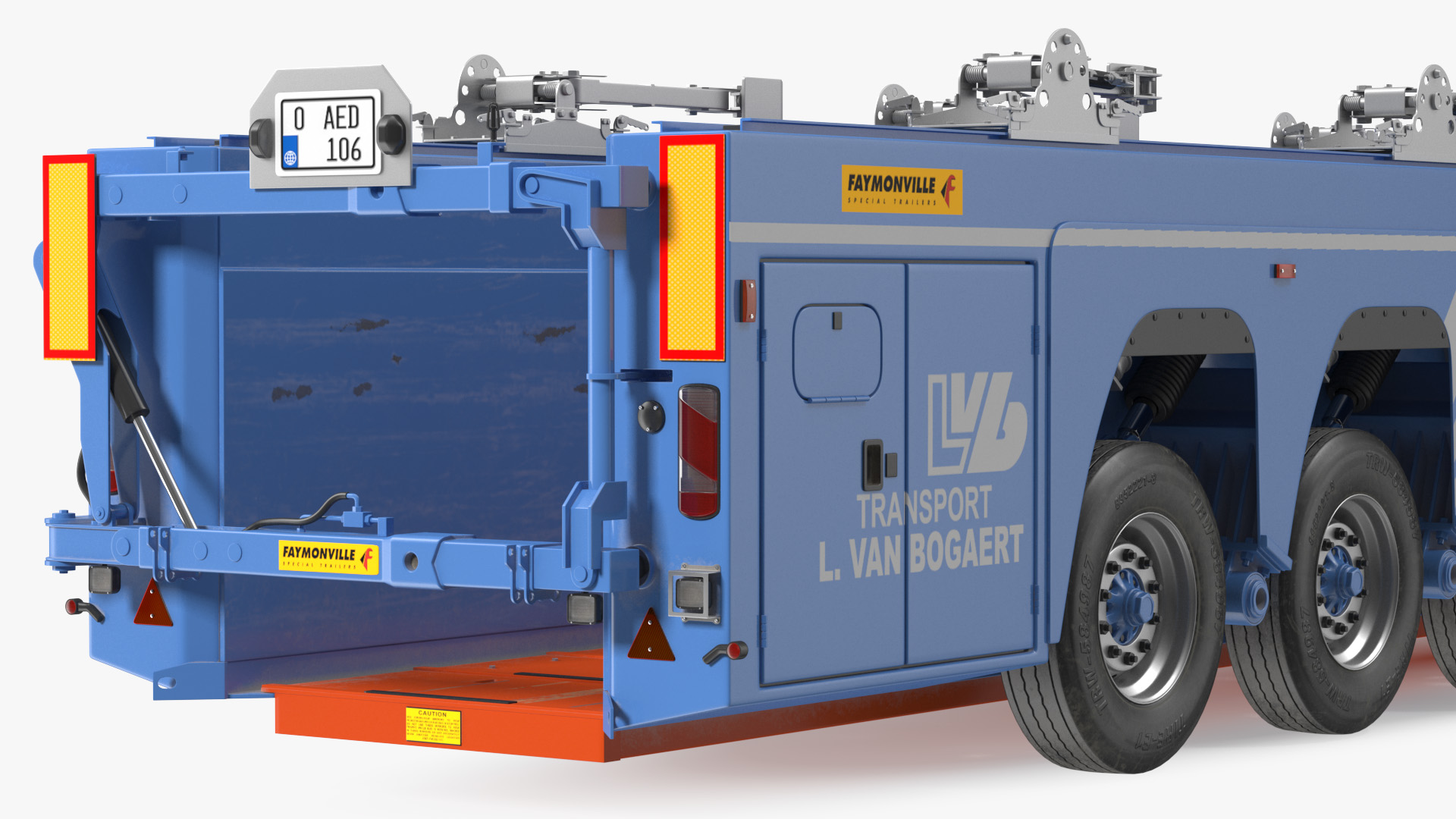 Faymonville Prefamax ILO 3 Innenlader Semi Trailer Rigged 3D