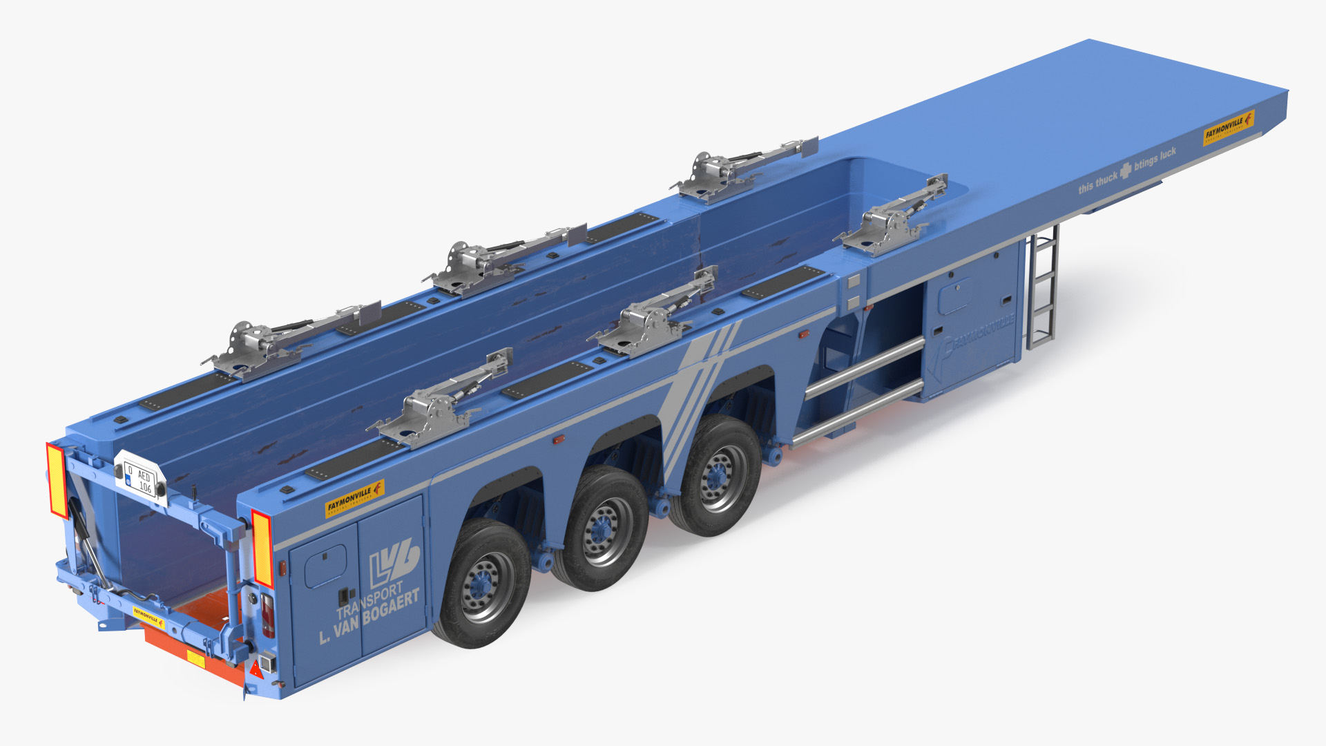Faymonville Prefamax ILO 3 Innenlader Semi Trailer Rigged 3D