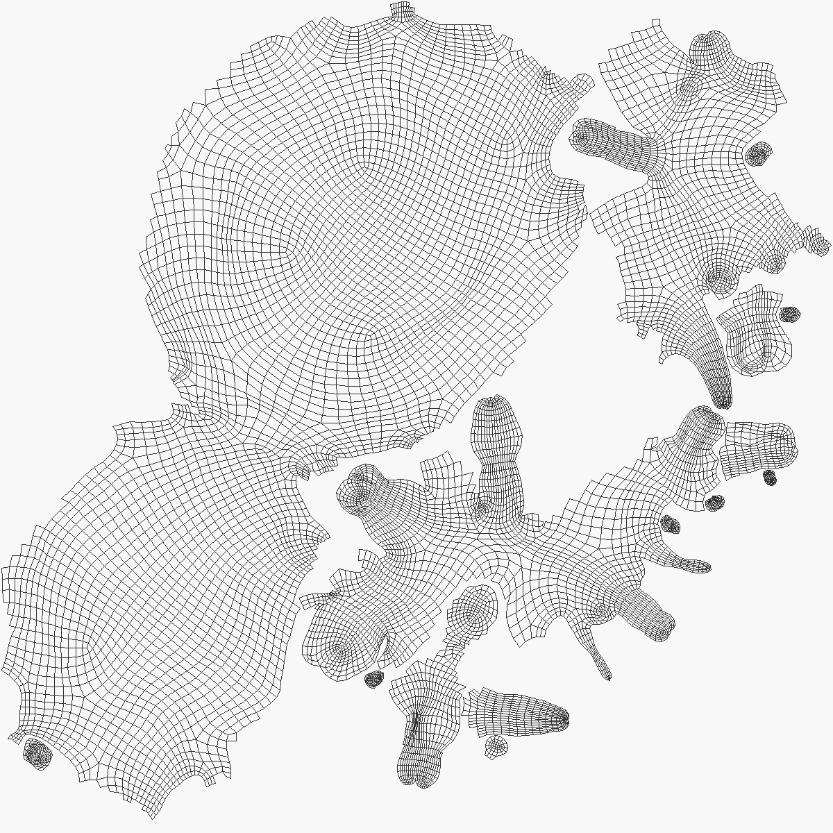 3D Water Splash Simulation model