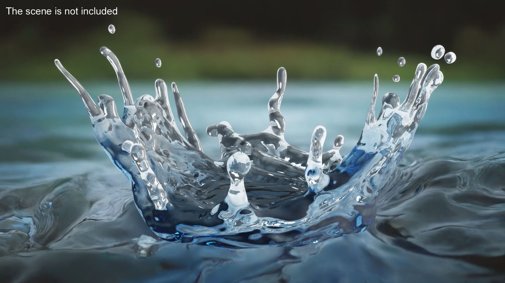 3D Water Splash Simulation model