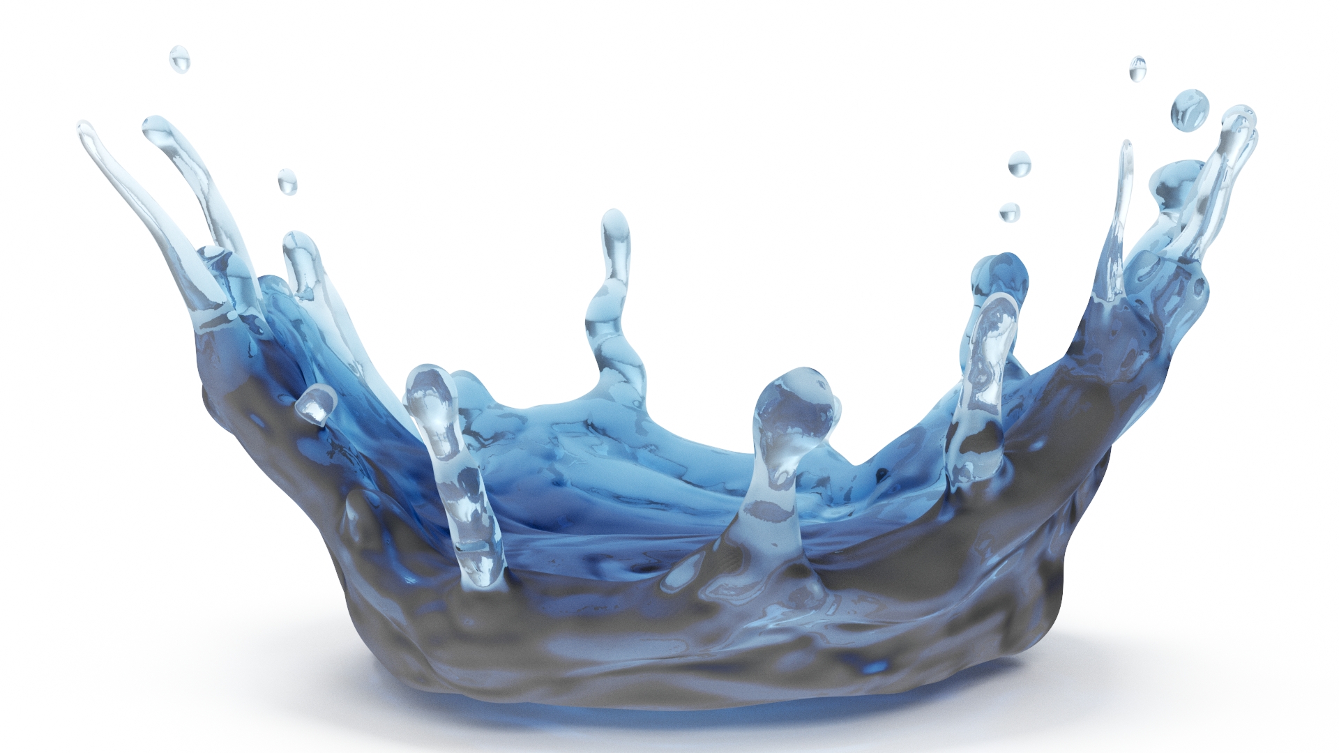 3D Water Splash Simulation model