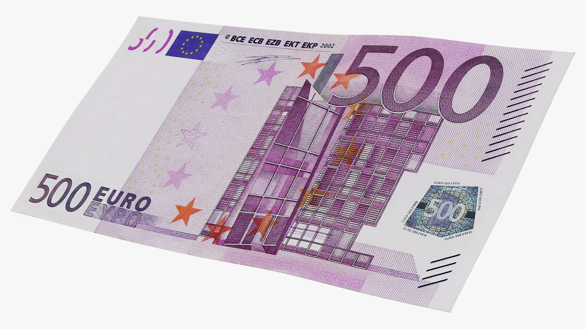 500 Euro Banknote 3D