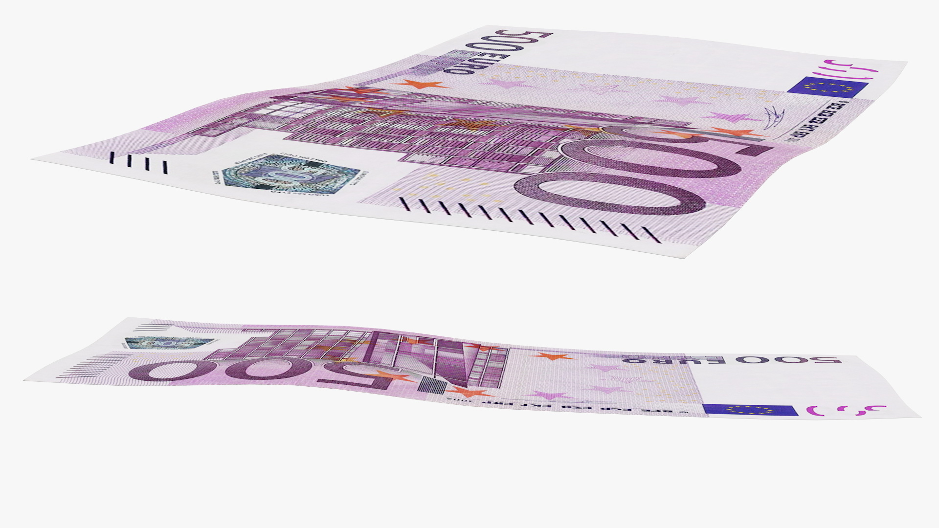 500 Euro Banknote 3D