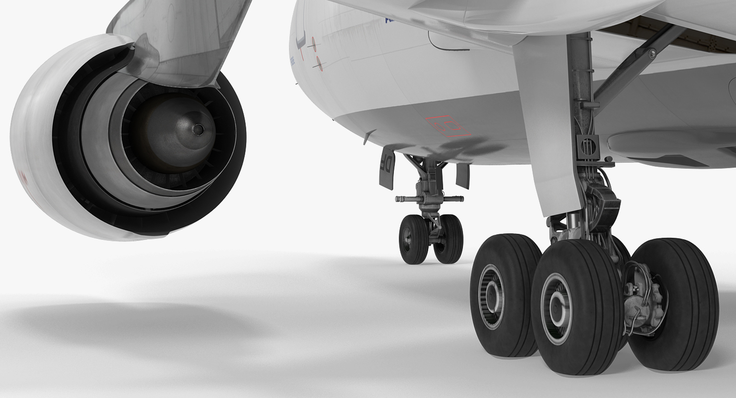 Airbus A310 300F Cargo Aircraft Turkish Cargo Rigged 3D