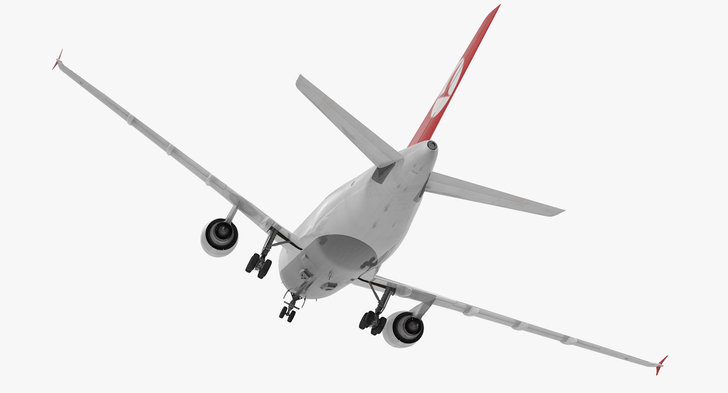 Airbus A310 300F Cargo Aircraft Turkish Cargo Rigged 3D